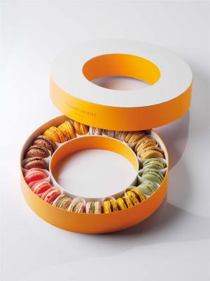 Круглые коробки для упаковки макарон