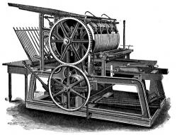 Печатный станок 18 века